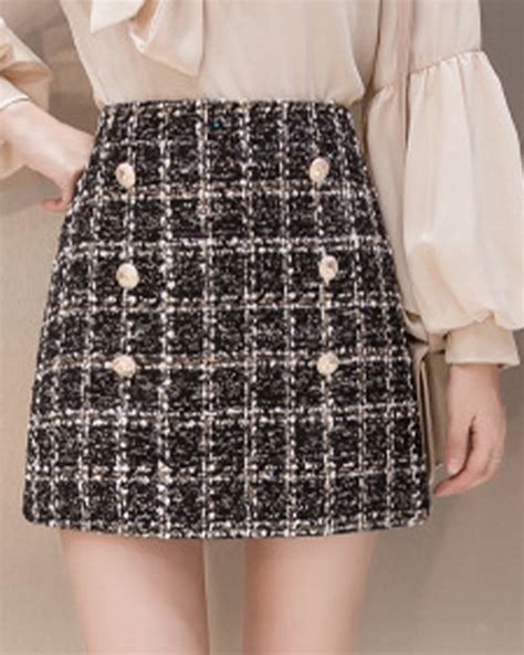 black chanel style skirt|Chanel skirts for sale.